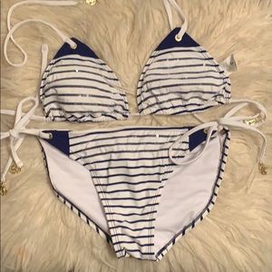 Sperry Blue and White Bikini